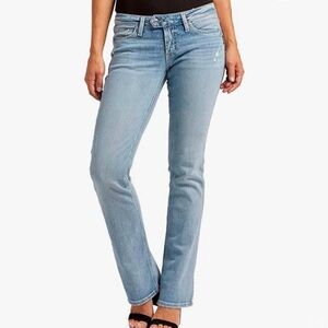 Silver Jeans Co. Women's Tuesday Low Rise Slim Bootcut Jeans